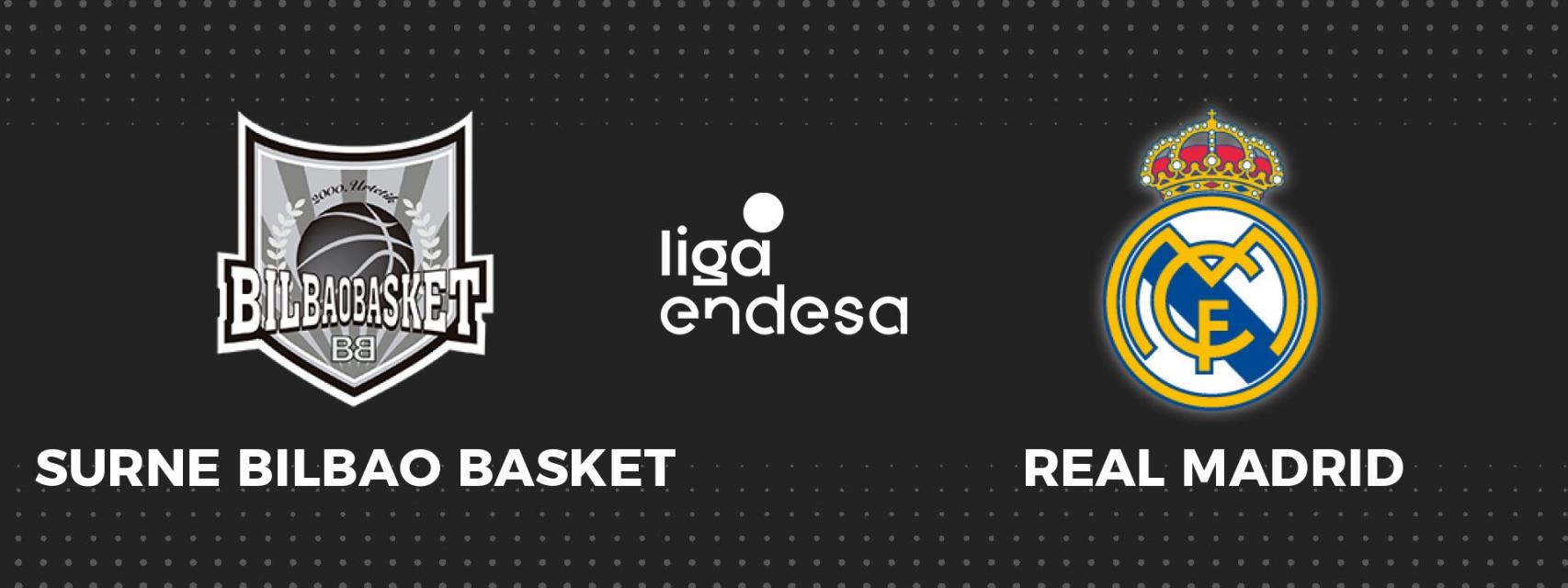 Bilbao Basket - Real Madrid, Liga Endesa de baloncesto en directo