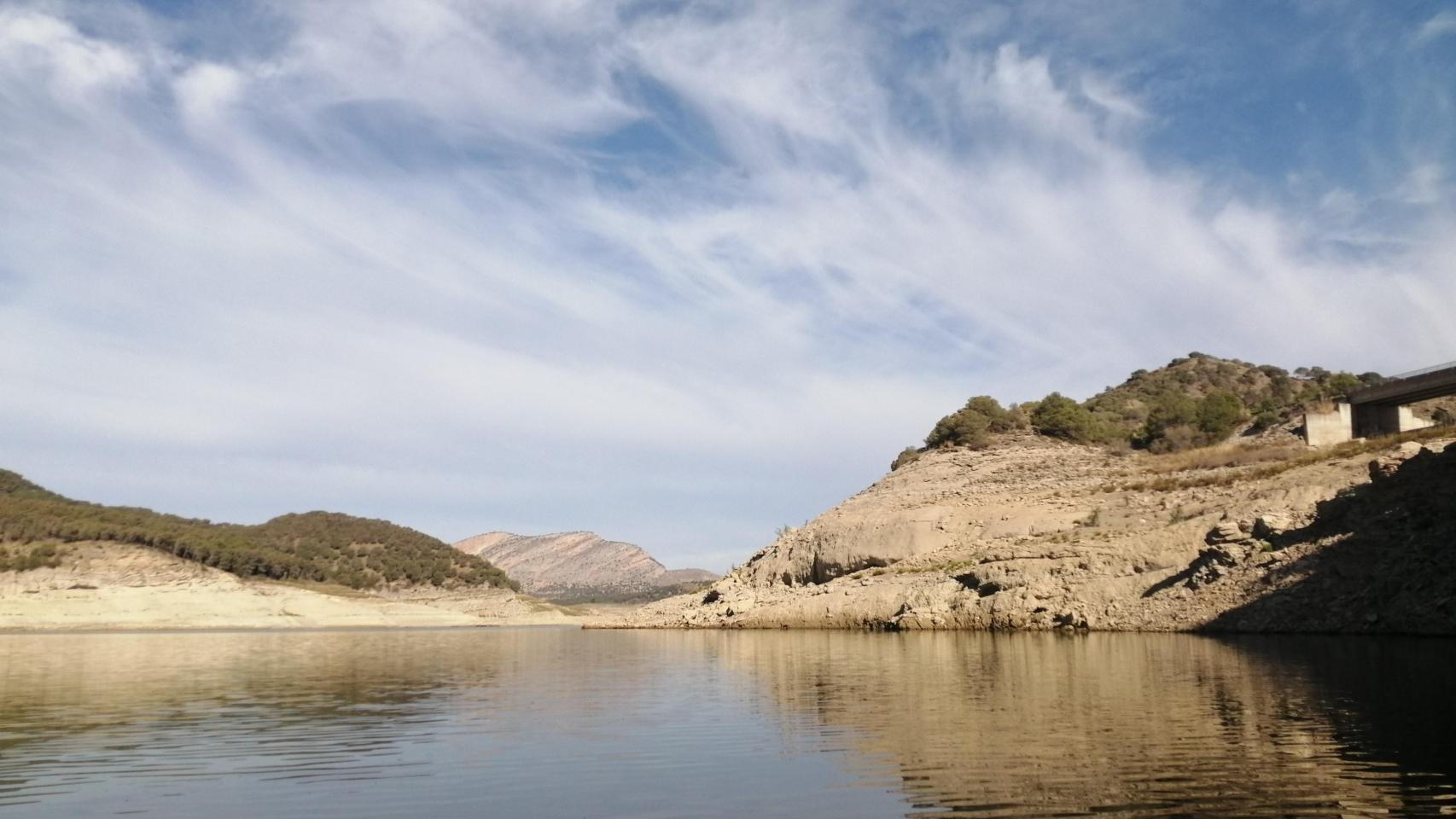 Estado actual del pantano de Guadalteba (Málaga).