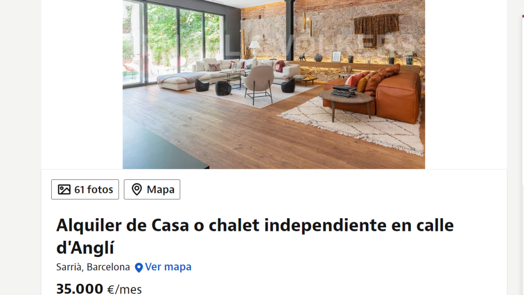 Alquiler de casa o chalet independiente.