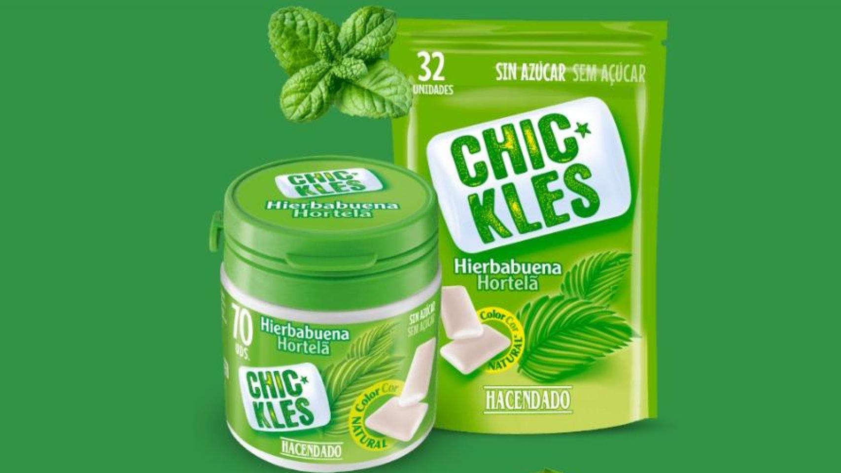 'Chic-kles' de hierbabuena de Mercadona. Mercadona