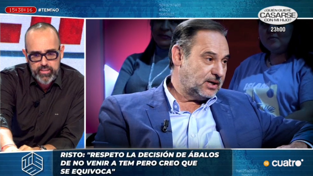 Risto Mejide reacciona a la salida de José Luis Ábalos de 'TEM'