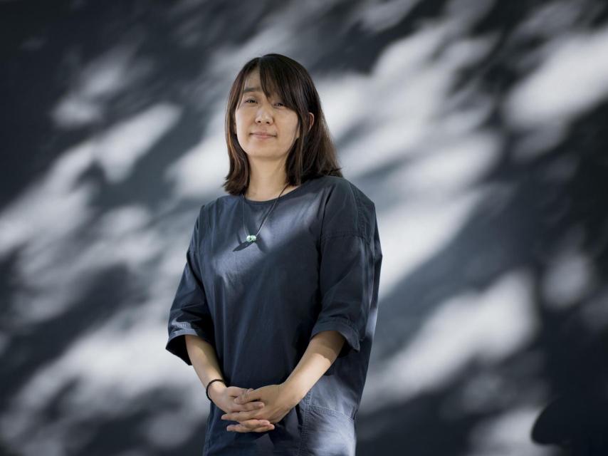 La surcoreana Han Kang durante el Festival Internacional del Libro de Edimburgo, el 17 de agosto de 2016.