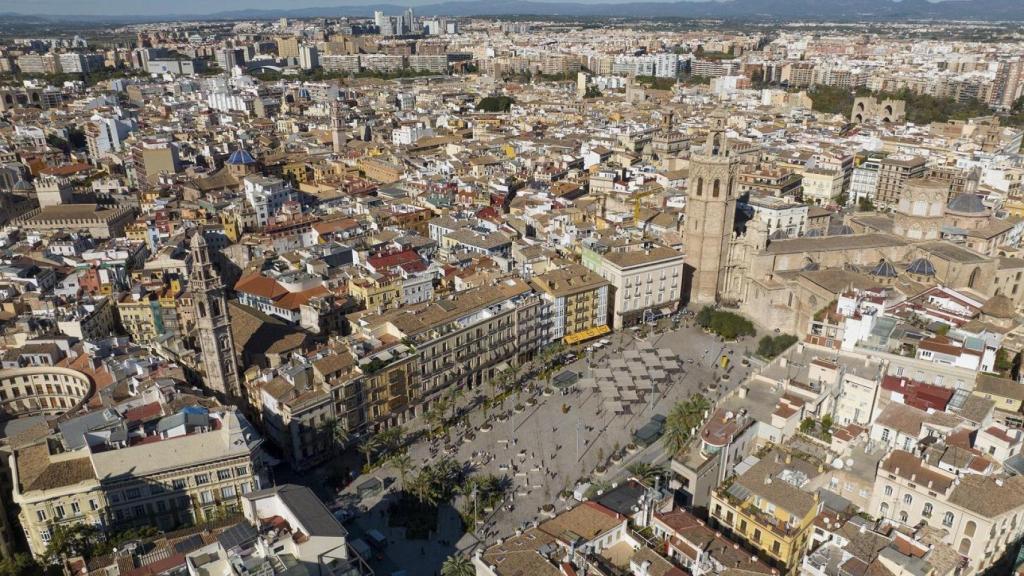 Vista aérea de la ciudad de Valencia. EP