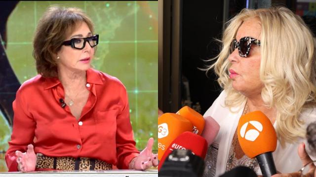 Ana Rosa y Bárbara Rey, en un fotomontaje