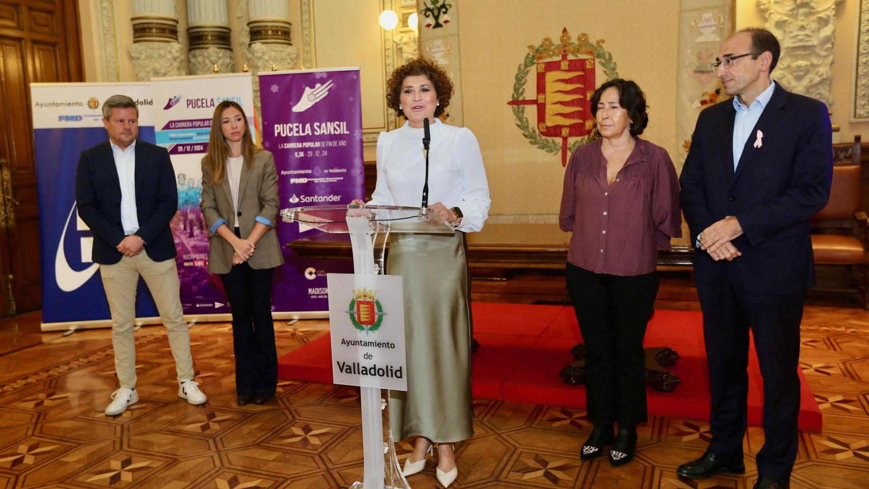 Mayte Martínez en la presentación de la Pucela Sansil