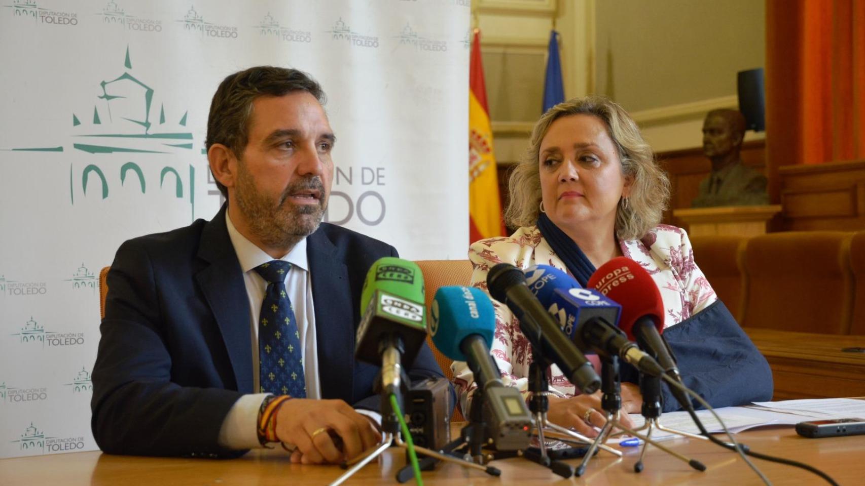 Joaquín Romera y Soledad de Frutos, este lunes durante la rueda de prensa.