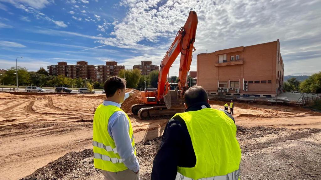 Visita del alcalde de Toledo a las obras. Foto: Ayuntamiento.