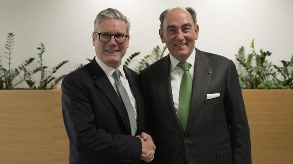 Ignacio Galán, presidente de Iberdrola, y Keir Starmer, primer ministro del Reino Unido.