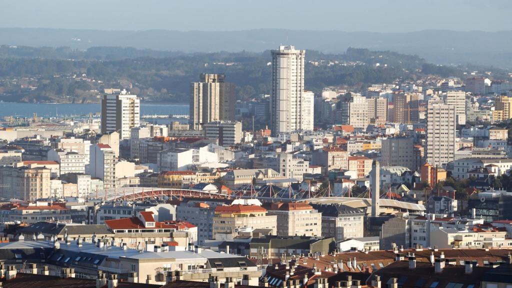 Vista aérea de A Coruña