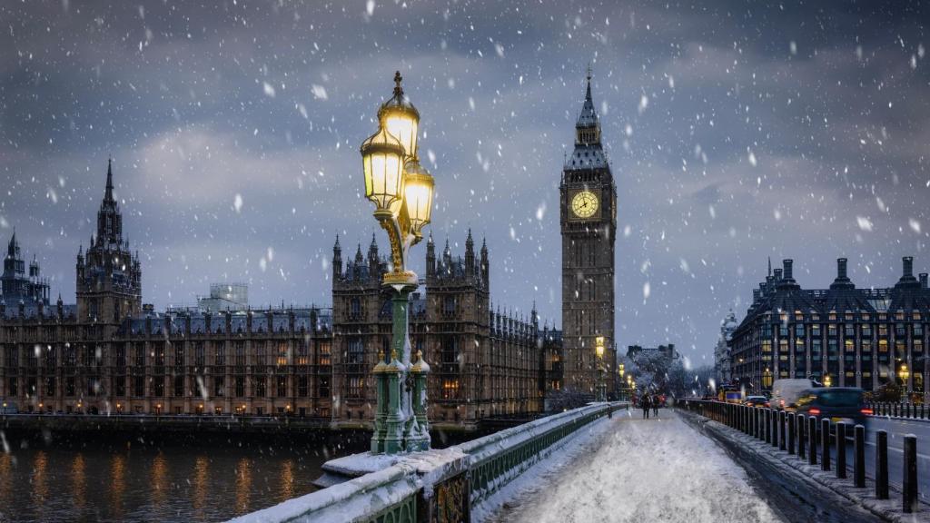 Londres bajo la nieve.