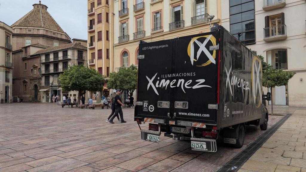 Ximénez, este martes en la plaza de la Constitución.