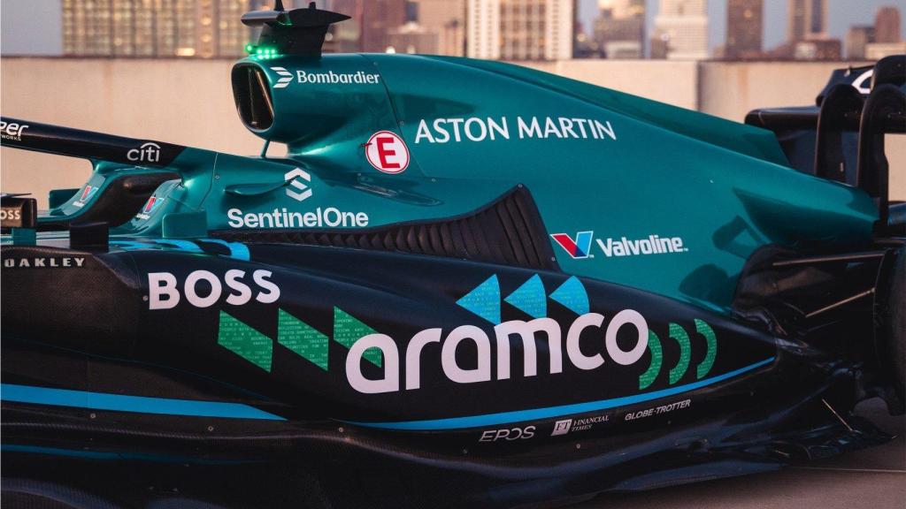 Detalle del nuevo diseño del monoplaza de Aston Martin F1