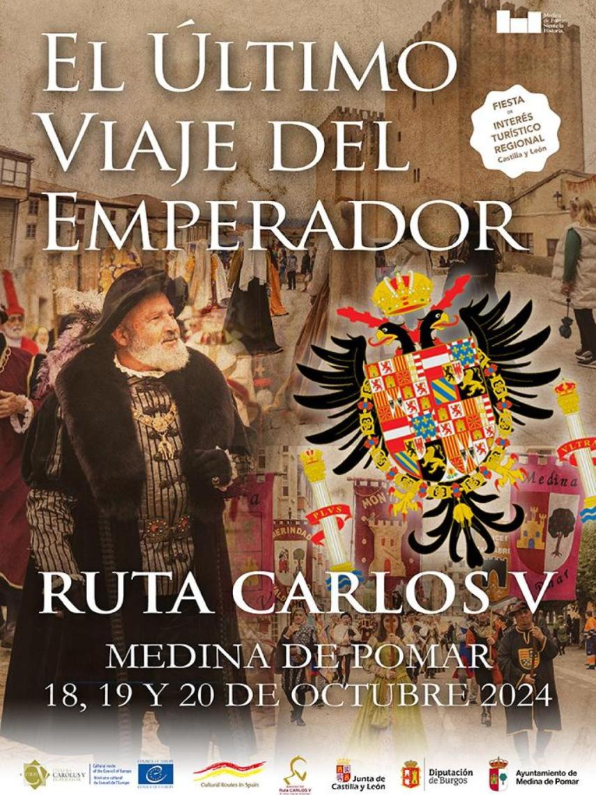 El cartel de la celebración de Carlos V en Medina de Pomar