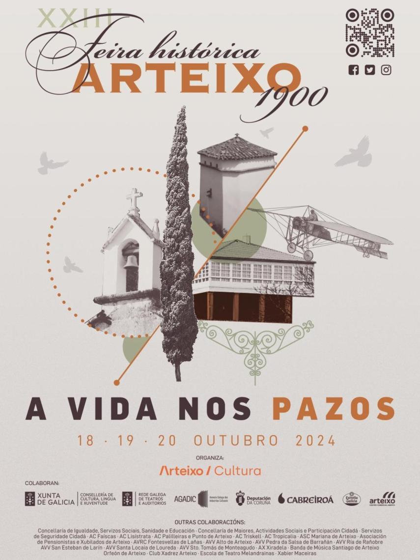 Cartel de la Feria Histórica de Arteixo.