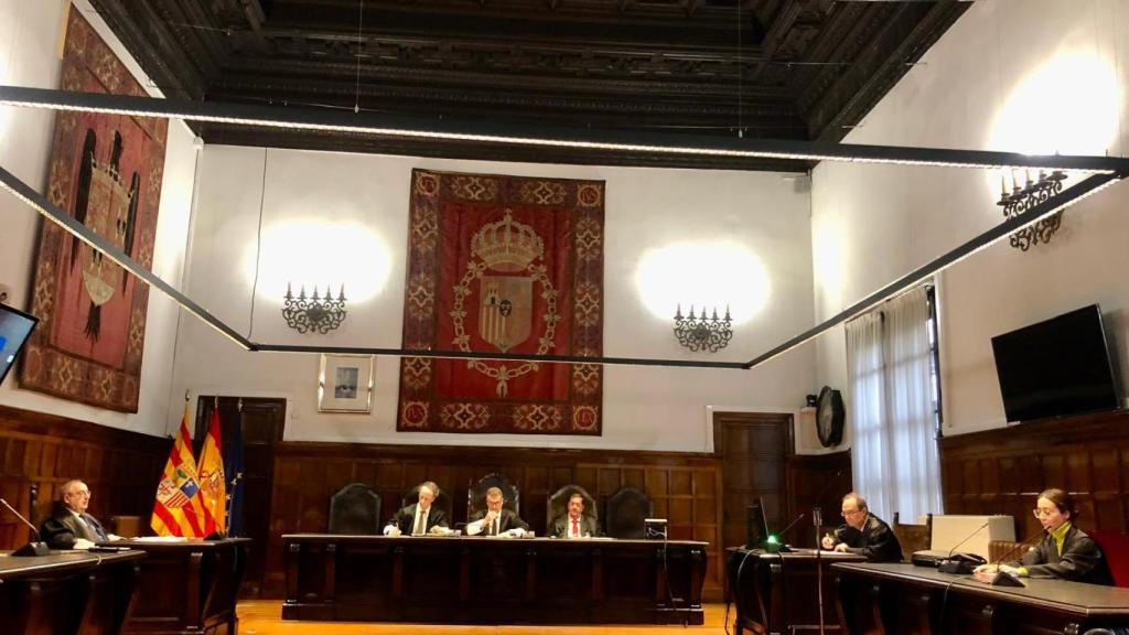 Sala del Tribunal Superior de Justicia de Aragón este martes.