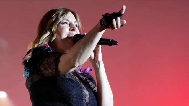 Leire Martínez en un concierto.