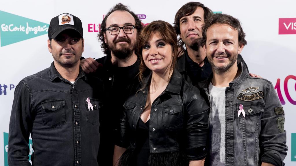 La Oreja de Van Gogh en un acto en Madrid en 2018.