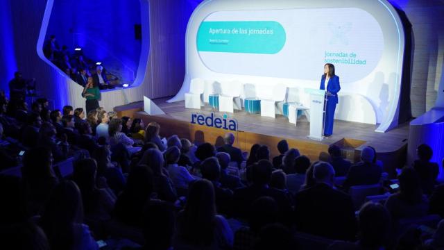 Beatriz Corredor durante el discurso de apertura.