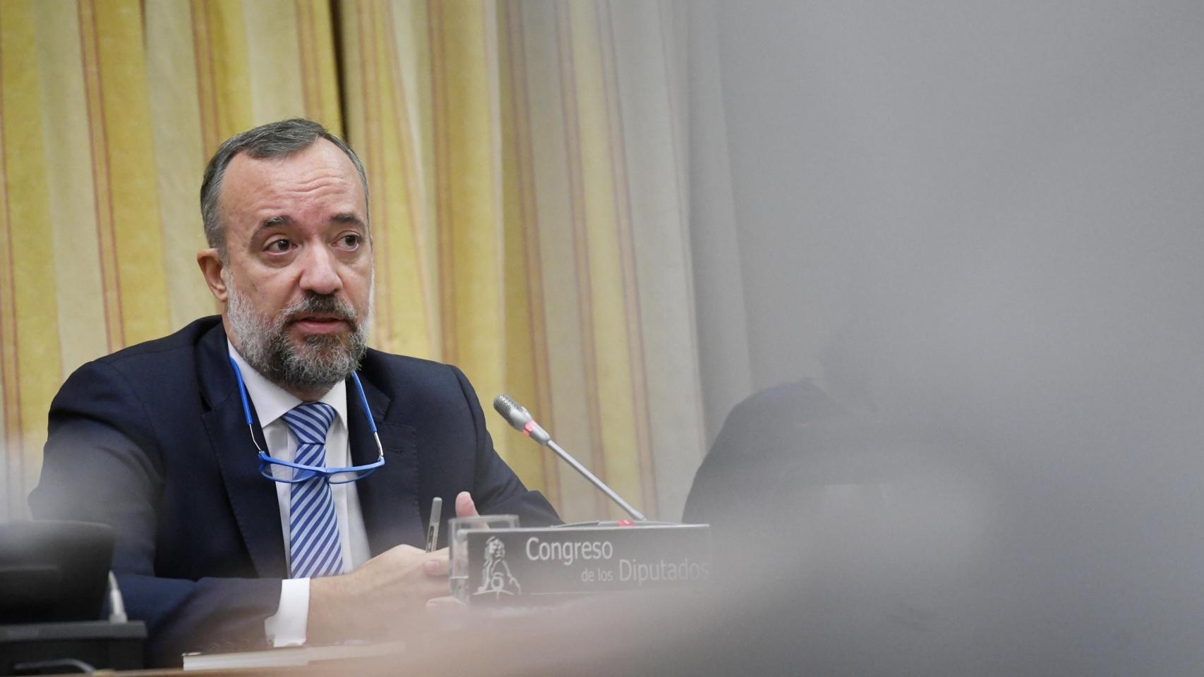 El exsecretario de Estado de Interior Francisco Martínez, este martes, en el Congreso de los Diputados.