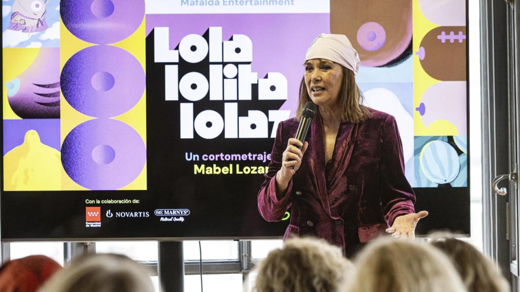 Mabel Lozano, durante la presentación.