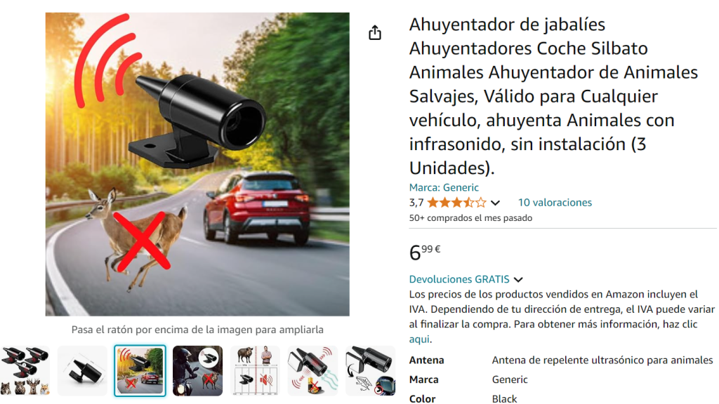 Ahuyentador animales.