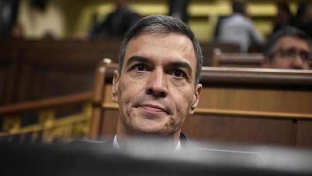 Pedro Sánchez, durante la sesión de control al Gobierno.