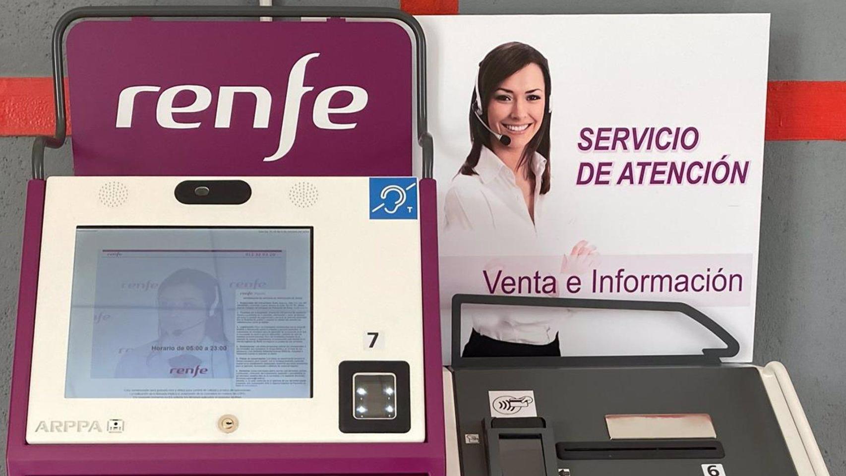 Nuevas máquinas de atención al cliente de Renfe, sistema ARES