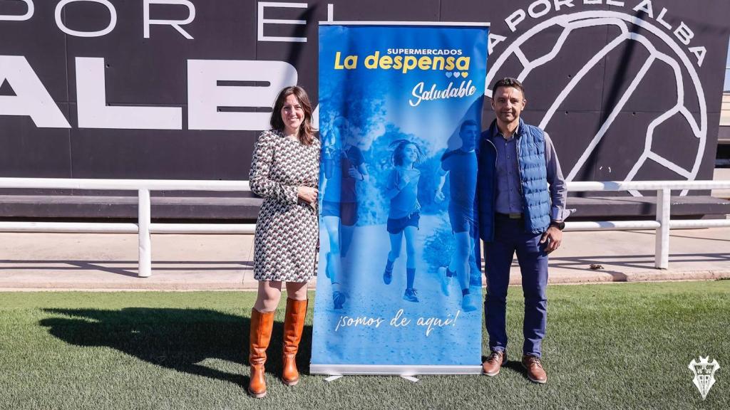 Acuerdo de patrocinio entre La Despensa Supermercados y la Fundación Albacete Balompié.