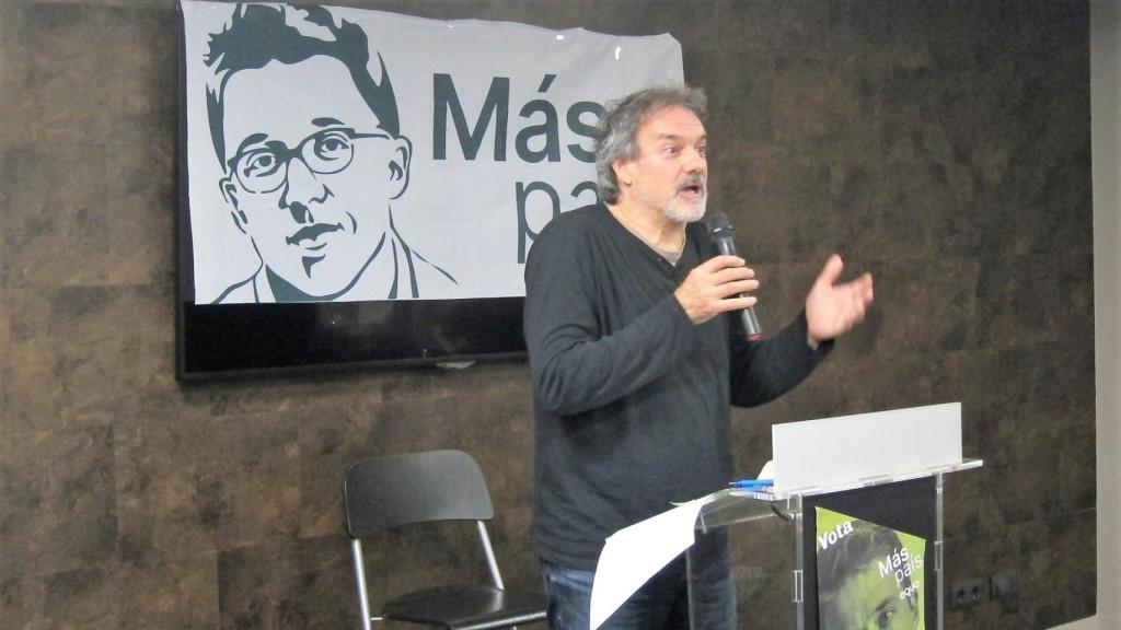 Txema Urkijko en un acto de campaña de Más País. Foto: Europa Press