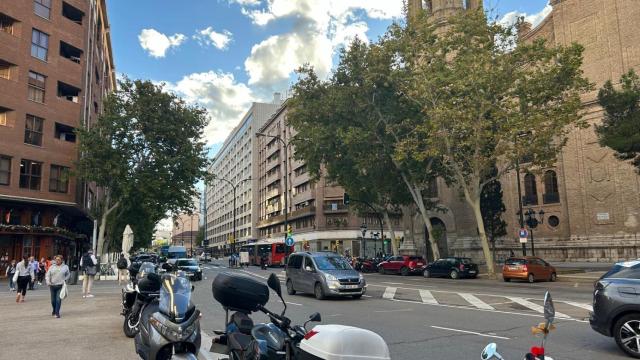 La avenida César Augusto, en Zaragoza.