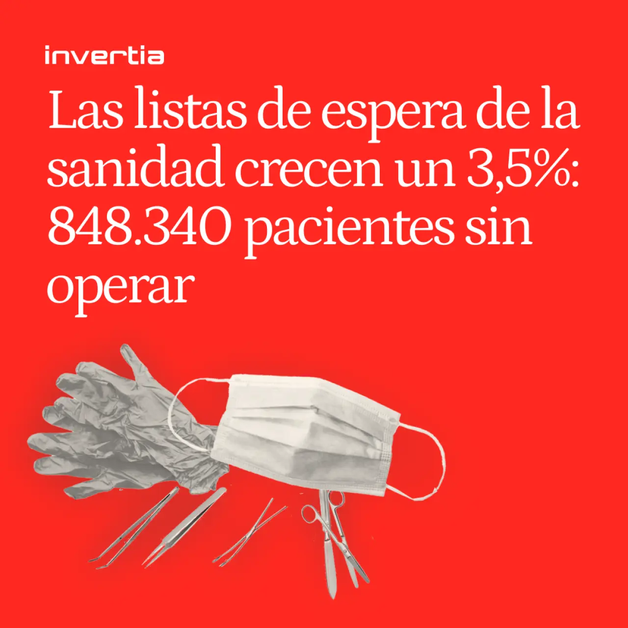 Las listas de espera de la sanidad pública se elevan casi un 3,5% en un año, con 848.340 pacientes sin operar