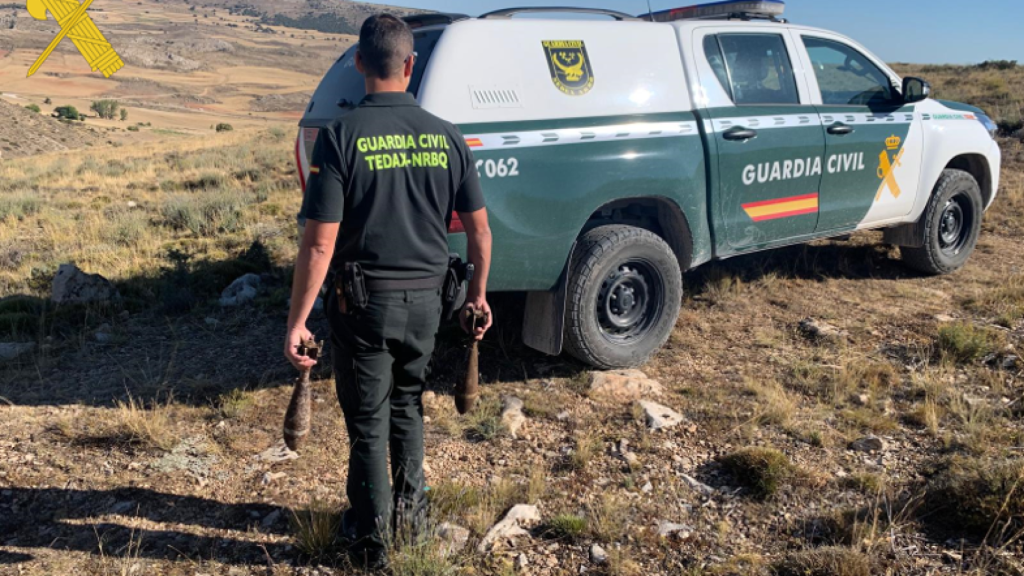 La Guardia Civil localiza artefactos explosivos en Teruel