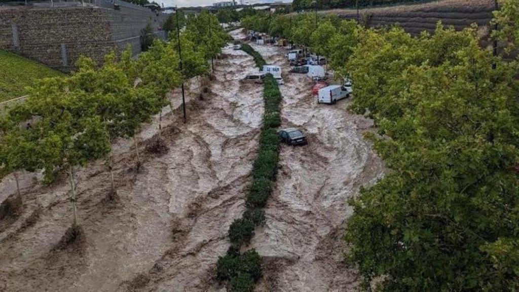 Foto de archivo de la tormenta que golpeó el barrio de Parque Venecia en 2023