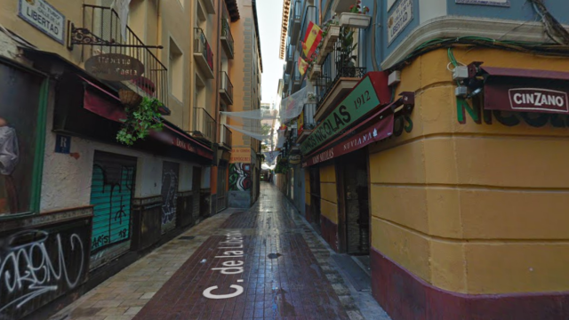 Calle Libertad, en El Tubo de Zaragoza.