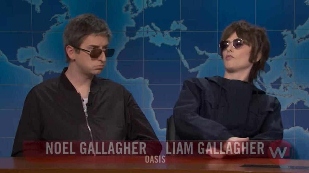 Parodia de Oasis en 'Saturday Night Live'.