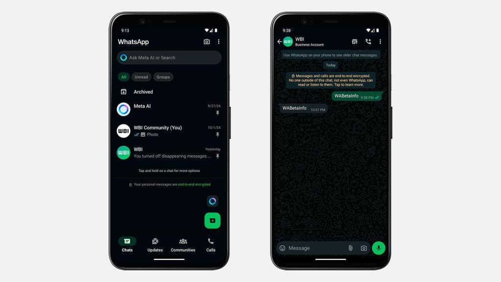 El nuevo tema de color más oscuro de WhatsApp