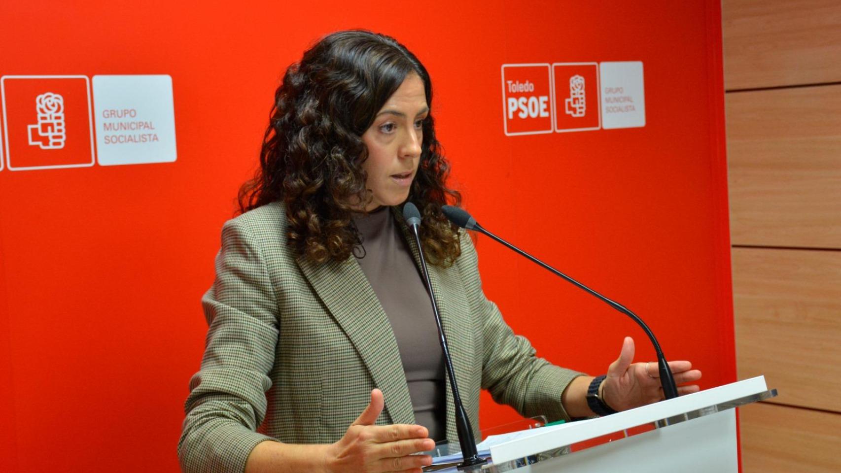 Noelia de la Cruz, portavoz socialista en el Ayuntamiento de Toledo.