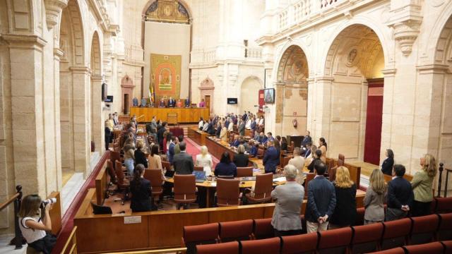 Pleno del Parlamento de Andalucía de este miércoles.