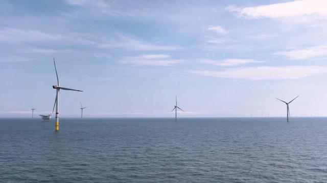 Fotografía que ilustra el parque eólico marino Baltic Eagle construido por Iberdrola y Masdar