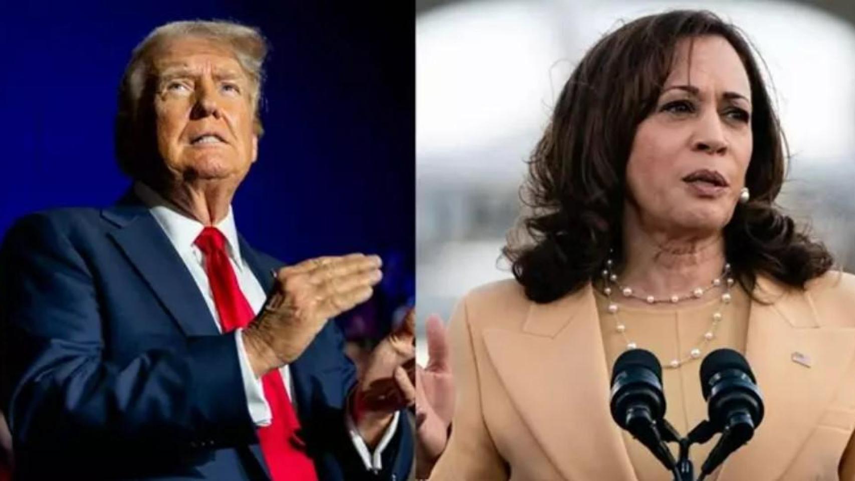 Donald Trump y Kamala Harris, candidatos a la Presidencia de Estados Unidos.