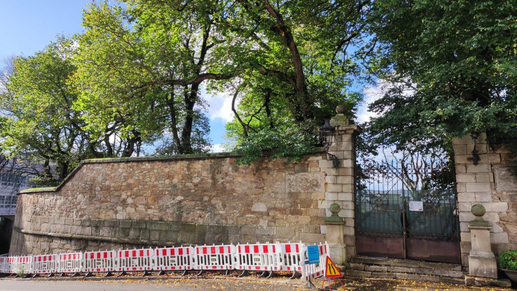 El jardín histórico de San Carlos de A Coruña.