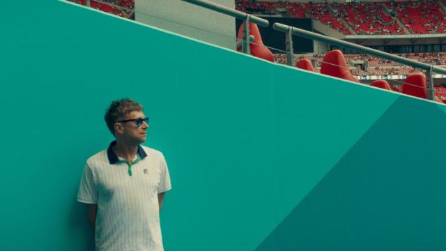 Damon Albarn, líder de Blur, en Wembley en una imagen del documental sobre su banda.