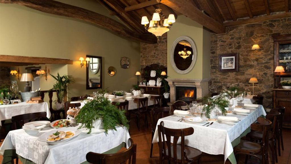 Comedor de la casa rural.