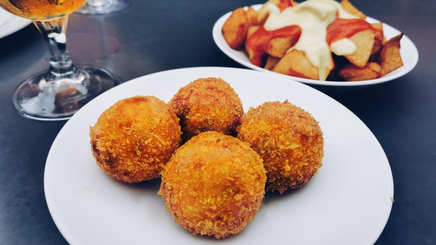 Tapa de croquetas.