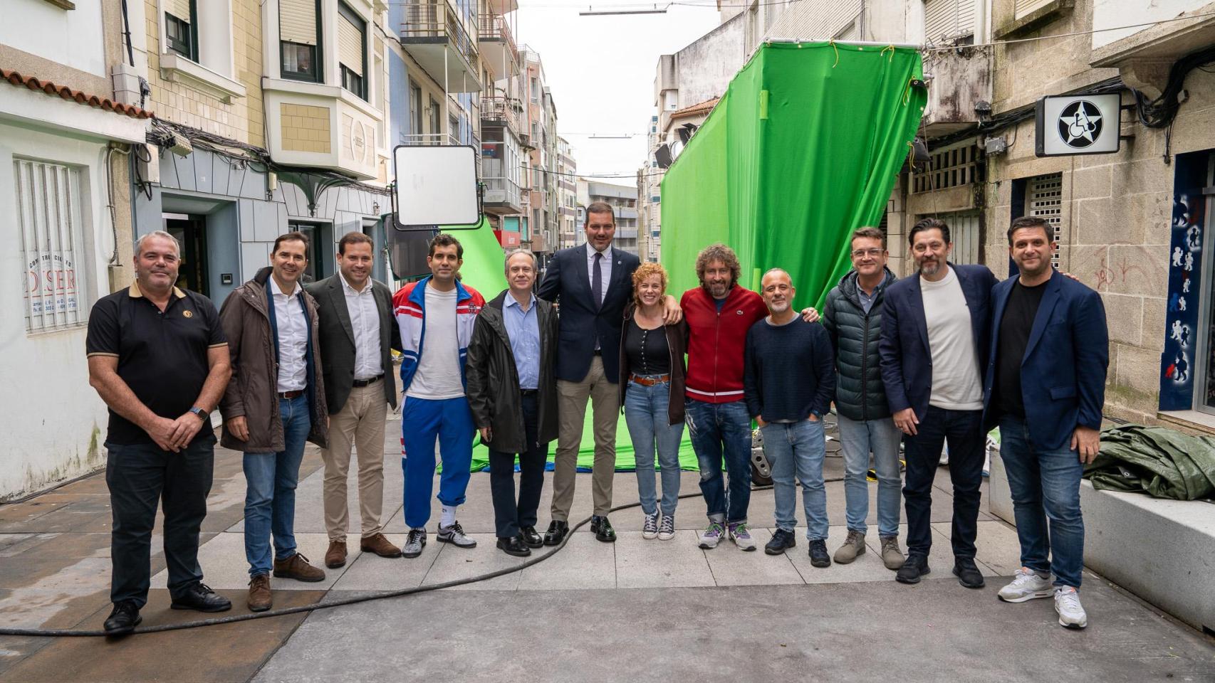 Elenco de Rondallas con representantes institucionales de la Xunta.