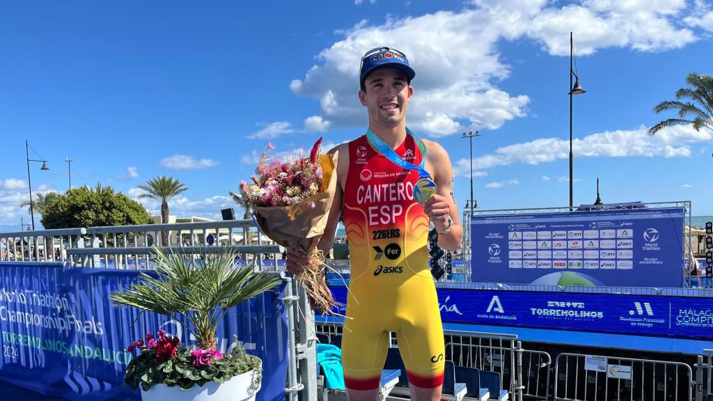 David Cantero, nuevo campeón del mundo sub-23 de triatlón.