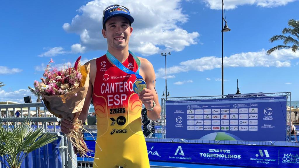 David Cantero, nuevo campeón del mundo sub-23 de triatlón.