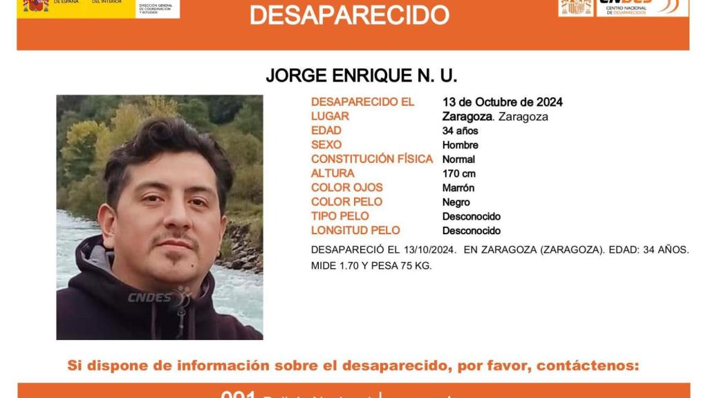 Cartel de Jorge Enrique N. U.