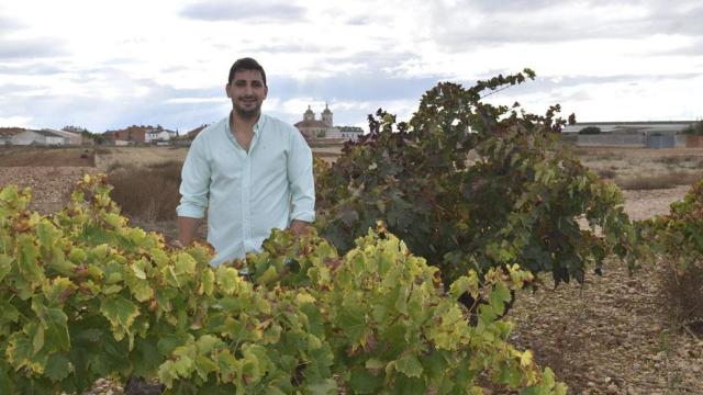 Daniel, entre viñas en Cigales