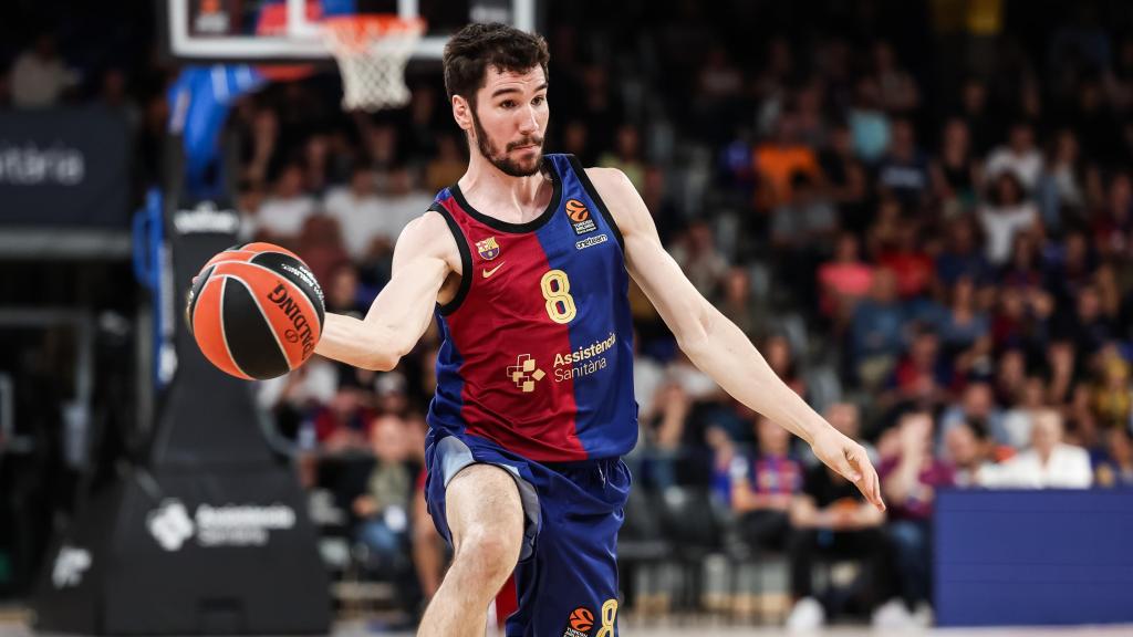 Dario Brizuela, con el Barça de basket